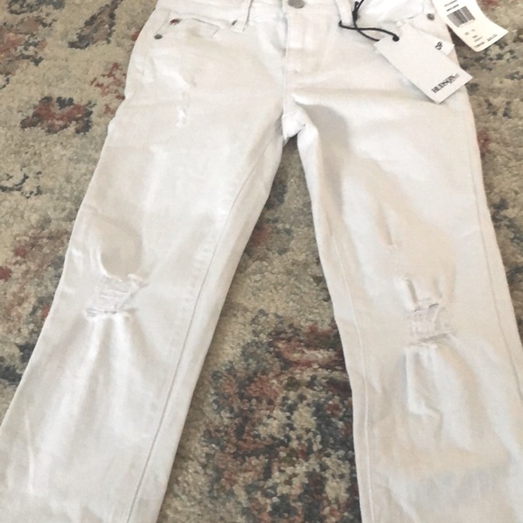 Hudson Kids , White Abyss Ankle Crop Skinny , Distressed Jeans  Kids size 14 - Picture 11 of 12